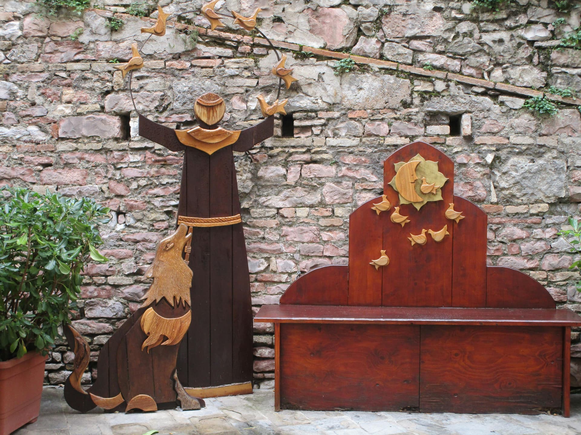 Person with a trendy shaggy layered haircut